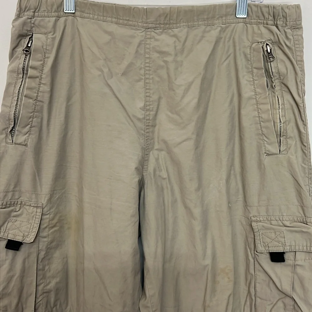🌞 Outer Rim beige track suit jogger roomy cargo pants tan men size M